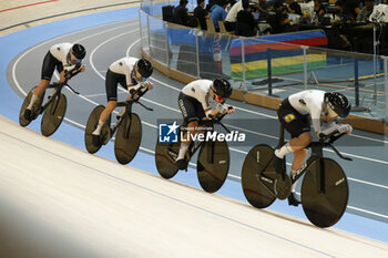 2024-10-16 - Tissot Track Cycling World Championship - Ballerup, Copenaghen, Den- 16-10-2024 -Women's Pursuit Qualifying - Germany, Brausse Franziska, Klein Lisa, Kroger Mieke, Susselmich Laura - TISSOT 2024 TRACK WORLD CHAMPIONSHIPS - TRACK - CYCLING