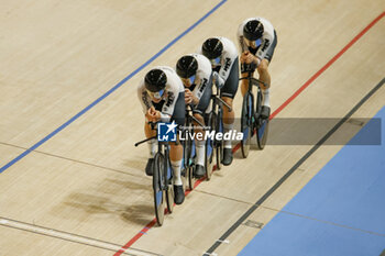 2024-10-16 - Tissot Track Cycling World Championship - Ballerup, Copenaghen, Den- 16-10-2024 - Men's Pursuit Qualifying - Germany, Boos Benjamin, Gross Felix, Jochum Ben Felix, Kessler Bruno - TISSOT 2024 TRACK WORLD CHAMPIONSHIPS - TRACK - CYCLING