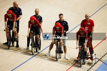 2024-10-16 - Tissot Track Cycling World Championship - Ballerup, Copenaghen, Den- 16-10-2024 - Denmark, Kojima Naoki, Kawano Shoki, Kuboki Kazushige - TISSOT 2024 TRACK WORLD CHAMPIONSHIPS - TRACK - CYCLING