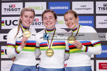 2024-10-16 - Tissot Track Cycling World Championship - Ballerup, Copenaghen, Den- 16-10-2024 - Women's Team Sprint - Great Britain, Marchant Katy, Capewell Sophie, Finucane Emma - TISSOT 2024 TRACK WORLD CHAMPIONSHIPS - TRACK - CYCLING