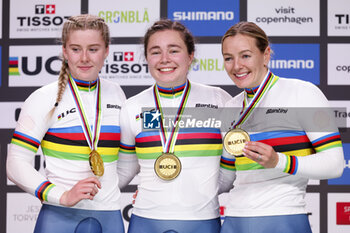 2024-10-16 - Tissot Track Cycling World Championship - Ballerup, Copenaghen, Den- 16-10-2024 - Women's Team Sprint - Great Britain, Marchant Katy, Capewell Sophie, Finucane Emma - TISSOT 2024 TRACK WORLD CHAMPIONSHIPS - TRACK - CYCLING