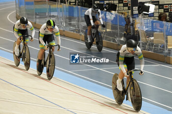 2024-10-16 - Tissot Track Cycling World Championship - Ballerup, Copenaghen, Den- 16-10-2024 - Women's Team Sprint - Australia, Molly McGill, Kristina Clonan, Alessia McCaig - TISSOT 2024 TRACK WORLD CHAMPIONSHIPS - TRACK - CYCLING