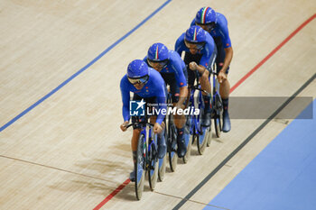 2024-10-16 - Tissot Track Cycling World Championship - Ballerup, Copenaghen, Den- 16-10-2024 - Men’s Team Pursuit - Team Italy - TISSOT 2024 TRACK WORLD CHAMPIONSHIPS - TRACK - CYCLING