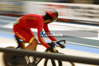 2024-10-17 - Tissot Track Cycling World Championship - Ballerup, Copenaghen, Den- 16-10-2024 - Women's Sprint Qualification - Yuan Liying,China - TISSOT 2024 TRACK WORLD CHAMPIONSHIPS - TRACK - CYCLING