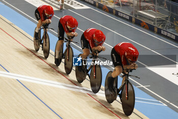 2024-10-17 - Tissot Track Cycling World Championship - Ballerup, Copenaghen, Den- 16-10-2024 - Men's Team Pursuit Denmark, World Champion - TISSOT 2024 TRACK WORLD CHAMPIONSHIPS - TRACK - CYCLING