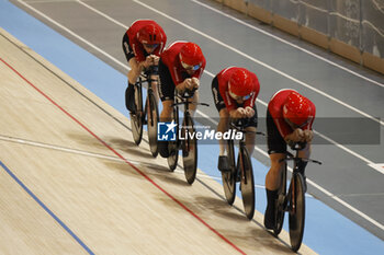 2024-10-17 - Tissot Track Cycling World Championship - Ballerup, Copenaghen, Den- 16-10-2024 - Men's Team Pursuit Denmark, World Champion - TISSOT 2024 TRACK WORLD CHAMPIONSHIPS - TRACK - CYCLING