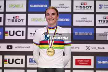 2024-10-17 - Tissot Track Cycling World Championship - Ballerup, Copenaghen, Den- 16-10-2024 - Women's Elimination Race - Wollaston Ally - Podium - Gold Medal - TISSOT 2024 TRACK WORLD CHAMPIONSHIPS - TRACK - CYCLING