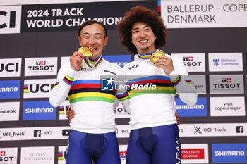 2024-10-17 - Tissot Track Cycling World Championship - Ballerup, Copenaghen, Den- 16-10-2024 - Men's Keirin,-Yamasaki Kento, Japan - Men's Scratch Race - Kazushige Kuboki , Japan - TISSOT 2024 TRACK WORLD CHAMPIONSHIPS - TRACK - CYCLING