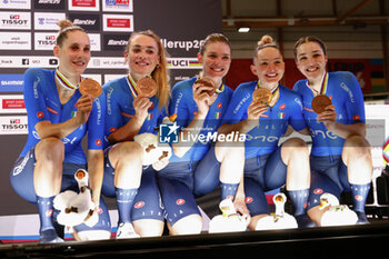 2024-10-17 - Tissot Track Cycling World Championship - Ballerup, Copenaghen, Den- 16-10-2024 - Women's Team Pursuit - Fidanza Martina, Paternoster Letizia, Consonni Chiara, Guazzini Vittoria, Martina Alzini - TISSOT 2024 TRACK WORLD CHAMPIONSHIPS - TRACK - CYCLING