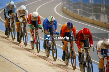 2024-10-17 - Tissot Track Cycling World Championship - Ballerup, Copenaghen, Den- 16-10-2024 - Men's Keirin - Elia Viviani, Italy - TISSOT 2024 TRACK WORLD CHAMPIONSHIPS - TRACK - CYCLING