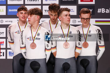 2024-10-17 - Tissot Track Cycling World Championship - Ballerup, Copenaghen, Den- 16-10-2024 - Podium -Men's Team Pursuit - Germany - TISSOT 2024 TRACK WORLD CHAMPIONSHIPS - TRACK - CYCLING