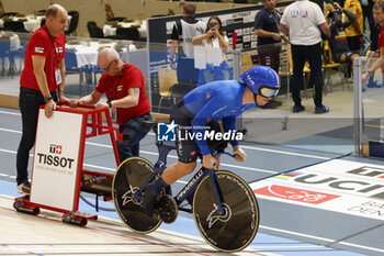 2024-10-18 - Tissot Track Cycling World Championship - Ballerup, Copenaghen, Den- 16-10-2024 -Men's 1 km Time Trial - Bianchi Matteo, Italy - TISSOT 2024 TRACK WORLD CHAMPIONSHIPS - TRACK - CYCLING