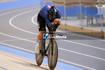 2024-10-18 - Tissot Track Cycling World Championship - Ballerup, Copenaghen, Den- 16-10-2024 -- Men's 1 km Time Trial - Domonoske David, Usa - TISSOT 2024 TRACK WORLD CHAMPIONSHIPS - TRACK - CYCLING