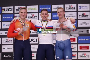 2024-10-18 - Tissot Track Cycling World Championship - Ballerup, Copenaghen, Den- 16-10-2024 - - Men's 1km Time Trial - Lavreysen Harrie - Hoogland Jeffrey - Truman Joseph - TISSOT 2024 TRACK WORLD CHAMPIONSHIPS - TRACK - CYCLING