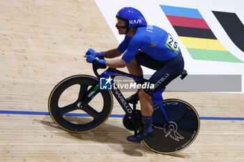 2024-10-19 - Tissot Track Cycling World Championship - Ballerup, Copenaghen, Men’s Omnium Scratch Race - Simone Consonni, Italy - TISSOT 2024 TRACK WORLD CHAMPIONSHIPS - TRACK - CYCLING