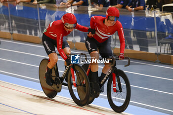 2024-10-19 - Tissot Track Cycling World Championship - Ballerup, Copenaghen, Women’s Madison Final - Dideriksen Amalie, Leth Julie, Denmark - TISSOT 2024 TRACK WORLD CHAMPIONSHIPS - TRACK - CYCLING