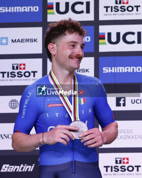 2024-10-19 - Tissot Track Cycling World Championship - Ballerup, Copenaghen, Men’s Omnium Scratch Race - Simone Consonni, Italy - TISSOT 2024 TRACK WORLD CHAMPIONSHIPS - TRACK - CYCLING