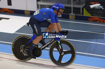 2024-10-19 - Tissot Track Cycling World Championship - Ballerup, Copenaghen, Men’s Omnium Scratch Race - Simone Consonni, Italy - TISSOT 2024 TRACK WORLD CHAMPIONSHIPS - TRACK - CYCLING