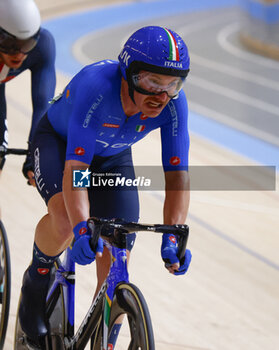 2024-10-19 - Tissot Track Cycling World Championship - Ballerup, Copenaghen, Men’s Omnium Scratch Race - Simone Consonni, Italy - TISSOT 2024 TRACK WORLD CHAMPIONSHIPS - TRACK - CYCLING