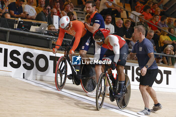 2024-10-20 - Tissot Track Cycling World Championship - Ballerup, Copenaghen, Den- 18-10-2024 - Men's Sprint - Hoogland Jeffrey, Netherlands / Paul Nicolas, Tto - TISSOT 2024 TRACK WORLD CHAMPIONSHIPS - TRACK - CYCLING