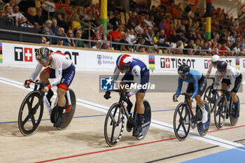 2024-10-20 - Tissot Track Cycling World Championship - Ballerup, Copenaghen, Den- 18-10-2024 - Women’s Keirin - Sato Mina, Jpn - Mathilde Gros, Fra - TISSOT 2024 TRACK WORLD CHAMPIONSHIPS - TRACK - CYCLING