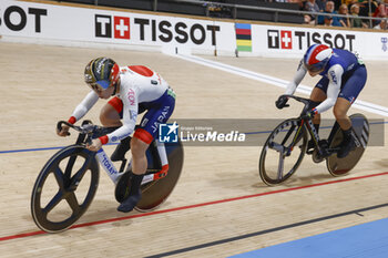 2024-10-20 - Tissot Track Cycling World Championship - Ballerup, Copenaghen, Den- 18-10-2024 - Women’s Keirin - Sato Mina, Jpn - Mathilde Gros, Fra - TISSOT 2024 TRACK WORLD CHAMPIONSHIPS - TRACK - CYCLING