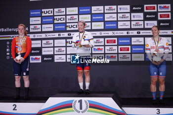 2024-10-20 - Tissot Track Cycling World Championship - Ballerup, Copenaghen, Den- 20 -10-2024 - Women’s Keirin - Sato Mina - Van De Wouw Hetty - Marchant Hetty - TISSOT 2024 TRACK WORLD CHAMPIONSHIPS - TRACK - CYCLING