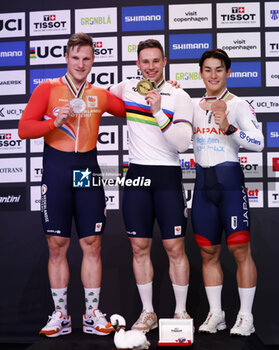 2024-10-20 - Tissot Track Cycling World Championship - Ballerup, Copenaghen, Den- 18-10-2024 - Men's Sprint - Lavreysen Harrie, Hoogland Jeffrey, Ota Kaiya - TISSOT 2024 TRACK WORLD CHAMPIONSHIPS - TRACK - CYCLING