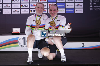 2024-10-20 - Tissot Track Cycling World Championship - Ballerup, Copenaghen, Women’s Madison Final - Dideriksen Amalie, Leth Julie, Denmark - TISSOT 2024 TRACK WORLD CHAMPIONSHIPS - TRACK - CYCLING