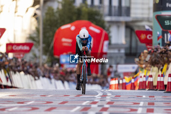 2024-09-08 - Ben O'Connor of Australia and Team Decathlon AG2R La Mondiale sprints during the individual time trial during the 79th Tour of Spain 2024 - Stage 21 on September 8, 2024 in Madrid, Spain. - LA VUELTA 2024: ETAPA 21 - SPANISH LA VUELTA - CYCLING