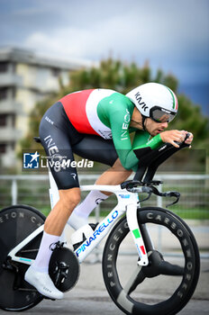 2024-03-04 - 101 ITA Ganna Filippo IGD the Italian champion of time trial olympic champion and hour record man during time trial - STAGE 1 - LIDO DI CAMAIORE-LIDO DI CAMAIORE - TIRRENO - ADRIATICO - CYCLING
