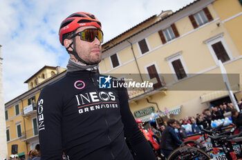2024-03-07 - Filippo Ganna (Ita - Team Ineos Grenadiers) at the start of stage 4 Arrone-Giulianova stage of the 59th Tirreno-Adriatico at the Arrone, Italy on March 7, 2024 - STAGE 4 - ARRONE-GIULIANOVA - TIRRENO - ADRIATICO - CYCLING