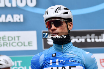 2024-03-07 - Juan Ayuso (Esp - UAE Team Emirates) at the start of Stage 4 Arrone-Giulianova of the 59th Tirreno-Adriatico at the Arrone, Italy on March 7, 2024 - STAGE 4 - ARRONE-GIULIANOVA - TIRRENO - ADRIATICO - CYCLING