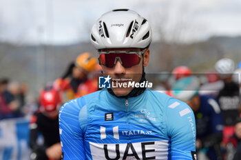 2024-03-07 - Juan Ayuso (Esp - UAE Team Emirates) at the start of Stage 4 Arrone-Giulianova of the 59th Tirreno-Adriatico at the Arrone, Italy on March 7, 2024 - STAGE 4 - ARRONE-GIULIANOVA - TIRRENO - ADRIATICO - CYCLING