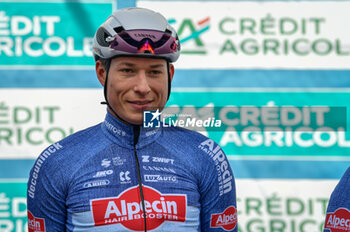 07/03/2024 - Jasper Philipsen (Bel - Team Alpecin-Deceuninck) at the start of stage 4 Arrone-Giulianova of the 59th Tirreno-Adriatico at the Arrone, Italy on March 7, 2024 - STAGE 4 - ARRONE-GIULIANOVA - TIRRENO - ADRIATICO - CICLISMO