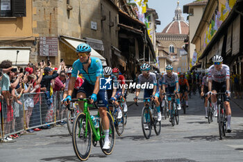 2024-06-29 - Kazakhstan rider Alexey Lutsenko of Astana Qazaqstan Team in action - STAGE 1 - START - TOUR DE FRANCE - CYCLING