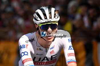 2024-06-30 - Tadej Pogacar (Team UAE Emirates) portrait during the second stage of the Tour De France 2024 in Bologna - STAGE 2 - FINISH - TOUR DE FRANCE - CYCLING