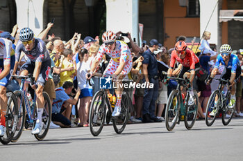 2024-06-30 - Jonas ABRAHAMSEN and VAUQUELIN Kevin (team Arkea) during the second stage of the Tour de France 2024 in Bologna - STAGE 2 - FINISH - TOUR DE FRANCE - CYCLING