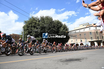 2024-06-30 - Tadej Pogacar in the middle of the group during the second stage of the tour the France 2024 in Bologna - STAGE 2 - FINISH - TOUR DE FRANCE - CYCLING