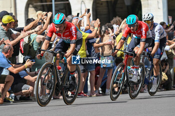 2024-06-30 - Victor Campenaerts durign second stage of the tour de france 2024 in bologna - STAGE 2 - FINISH - TOUR DE FRANCE - CYCLING