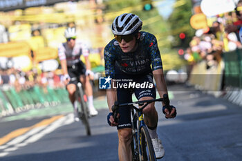 2024-06-30 - JONAS VINGEGAARD after the second stage of the tour the France 2024 in Bologna - STAGE 2 - FINISH - TOUR DE FRANCE - CYCLING