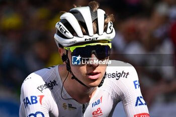 2024-06-30 - Tadej Pogacar portrait after the second stage of the tour the France 2024 in Bologna - STAGE 2 - FINISH - TOUR DE FRANCE - CYCLING