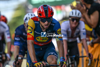 2024-06-30 - Giulio Ciccone in action during the second stage of the tour the France 2024 in Bologna - STAGE 2 - FINISH - TOUR DE FRANCE - CYCLING