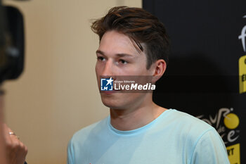 2024-06-27 - Jasper Philipsen (Alpecin-Deceuninck) during press conference before Tour de France 2024 Grand Depart Florence - TEAM PRESENTATION - TOUR DE FRANCE - CYCLING