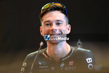 2024-06-27 - Primoz Roglic (BORA-Hansgrohe-Red Bull) portrait during press conference before Tour de France 2024 Grand Depart Florence Emilie_Romagne - TEAM PRESENTATION - TOUR DE FRANCE - CYCLING