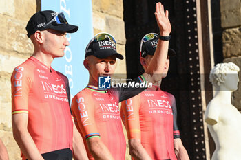 2024-06-27 - Michał Kwiatkowski (Ineaos Grenadiers) during team presentation Tour de France 2024 Grand Depart Piazza Signoria in Florence - TEAM PRESENTATION - TOUR DE FRANCE - CYCLING