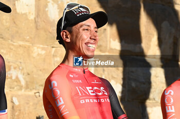 2024-06-27 - Egan Bernal (Ineos Granediers) during team presentation Tour de France 2024 Grand Depart Piazza Signoria in Florence - TEAM PRESENTATION - TOUR DE FRANCE - CYCLING