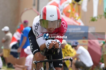 2024-07-05 - Bryan Coquard of Cofidis during the Tour de France 2024, Stage 7, Individual Time Trial, Nuits-Saint-Georges - Gevrey-Chambertin (25,3 Km) on 5 July 2024 in Gevrey-Chambertin, France - CYCLING - TOUR DE FRANCE 2024 - STAGE 7 - TOUR DE FRANCE - CYCLING