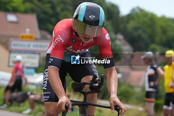 2024-07-05 - Arnaud De Lie of Lotto-Dstny during the Tour de France 2024, Stage 7, Individual Time Trial, Nuits-Saint-Georges - Gevrey-Chambertin (25,3 Km) on 5 July 2024 in Gevrey-Chambertin, France - CYCLING - TOUR DE FRANCE 2024 - STAGE 7 - TOUR DE FRANCE - CYCLING