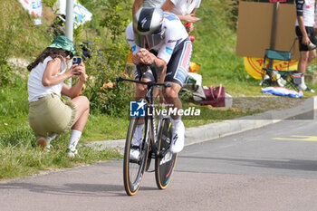 2024-07-05 - Remco Evenepoel of Soudal Quick-Step during the Tour de France 2024, Stage 7, Individual Time Trial, Nuits-Saint-Georges - Gevrey-Chambertin (25,3 Km) on 5 July 2024 in Gevrey-Chambertin, France - CYCLING - TOUR DE FRANCE 2024 - STAGE 7 - TOUR DE FRANCE - CYCLING